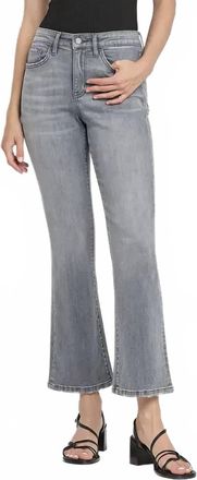 Flying Monkey High Rise Ankle Bootcut Jeans In High Dive