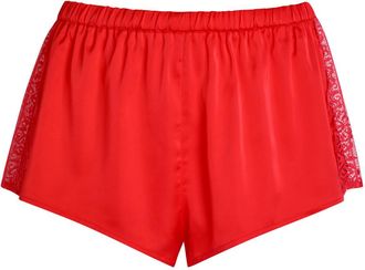 Simone P&eacute;r&egrave;le Simone P&Eacute;R&Egrave;LE Satin Secrets Lace-trim Satin Shorts - Pink - 4 (UK 14 / L)