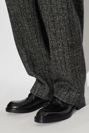 Dolce & Gabbana Leather Derby Shoes, Mens, Black