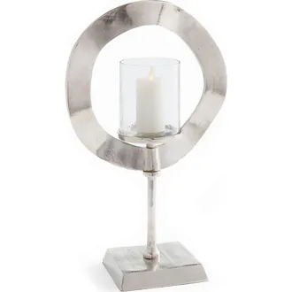 Napa Home & Garden Oracle Candle Stand 19 in Silver at Nordstrom