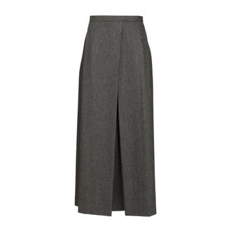 Emporio Armani Dames, Rokken, Grijs, Maat: S Wol
