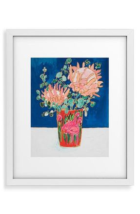 Deny Designs Magical Marrakech Framed Art Print in Blue at Nordstrom, Size 18X24