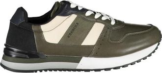 Carrera Sportieve Sneakers met Contrastveters Groen - Heren - Sneakers - Veelkleurig - 44 EU - Polyester - Schoenen
