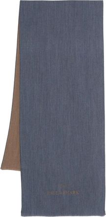 Paul & Shark Gebreide wollen sjaal - Heren - Sjaals - Blauw - ONE Size - Wol - Accessoires