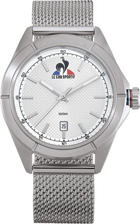 Le Coq Sportif Mens Accessories Essentiel Grey Stainless Steel Digital Watch in Grey/White - One Size