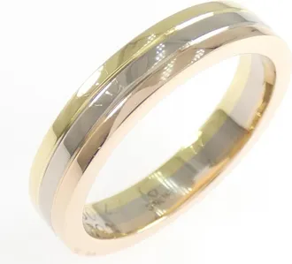 Cartier Louis Cartier Yellow Gold (18K) Pink Gold (18K) White Gold (18K) Band Ring (Pre-Owned)