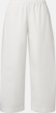 Khaite Roma cotton poplin wide-leg pants