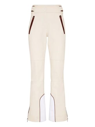 Brunello Cucinelli belt-loops trousers - women - Nylon/Elastane - 38 - Neutrals