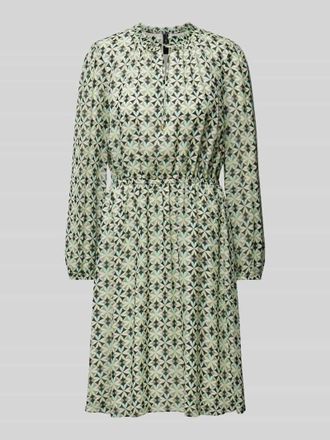 Marc Cain Knielanges Kleid mit Schl&uuml;sselloch-Ausschnitt in Schilf, Gr&ouml;&szlig;e 38