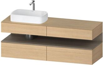Duravit Qatego Consola Mueble Bajo Lavabo, 2 Extensiones, 2 - Duravit