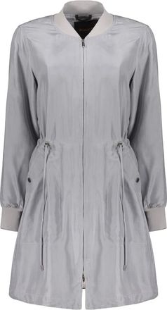 Moorer Dames, Mantels, Grijs, Maat: XS Zijde