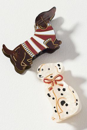 Frasier Sterling Dog Hair Claws, Set of 2