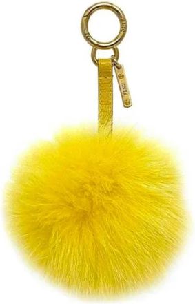 Fendi Pre-owned Fur key-holders - Dames - Vintage Accessoires - Geel - ONE Size - Vintage