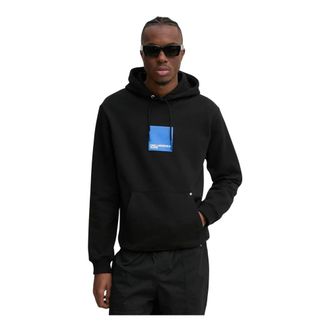 Karl Lagerfeld Hoodies & sweatvesten, Heren, Zwart, L, Katoen, Logo-print Hoodie