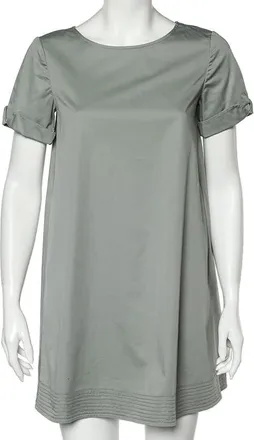 Armani Light Green Cotton Shift Dress
