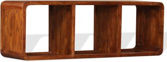 vidaXL Mueble De Tv Madera Maciza Acabado Miel 120x30x40 Cm Vidaxl
