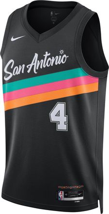 Nike NBA DeAaron Fox San Antonio Spurs City Edition Swingman Jersey Black HM5996-015