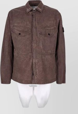 Stone Island cotton blend shirt jacket