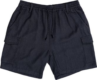 Burnside Cotton & Linen Blend Cargo Shorts in Grey at Nordstrom Rack, Size X-Large