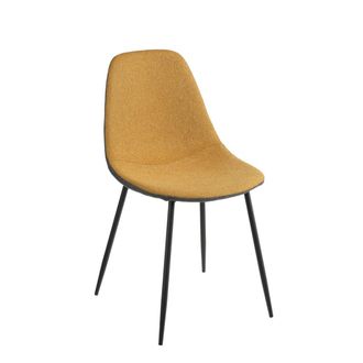 MiCa Decorations Silla de comedor tallos ocre h82xb53xl43cm