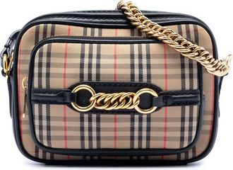 Burberry Pre-owned Burberry 1983 Knight Check Canvas and Calfskin Link Camera Bag 1GWAUV611EQIHP9W