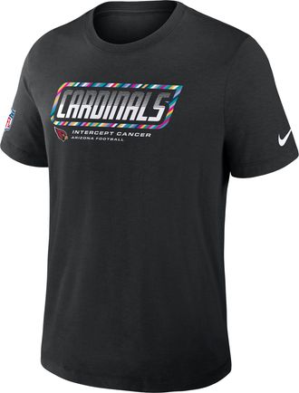 Nike Arizona Cardinals Crucial Catch Sideline Nike Mens Dri-FIT NFL T-Shirt in Black | 034J00AZU1-F9R