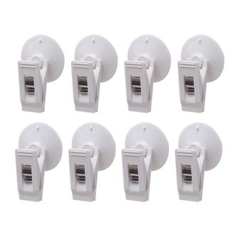 OEM Paquete De 4/8 Clips De Ventosa Blancos Para Cortinas - B