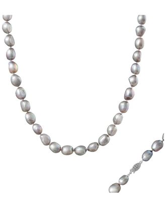 Splendid Pearls 14K 7X11mm Pearl Necklace