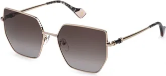 Yalea SYA245 GERDA 0301 Womens Sunglasses Gold Size 58