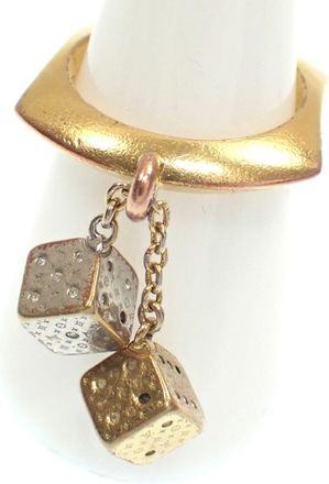 Louis Vuitton Gold Gold Plating Band Ring (Pre-Owned)