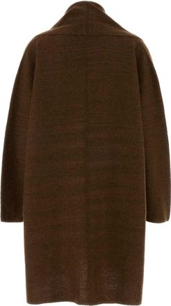 The Row Womens Novaan Cardigan Brown Cashmere Silk Linen
