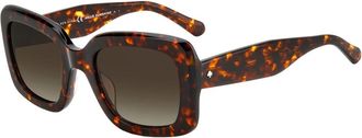 Kate Spade New York Bellamy/S Zonnebril in Havana/Bruin Shaded - Dames - Zonnebrillen - Bruin - 52 MM - Accessoires