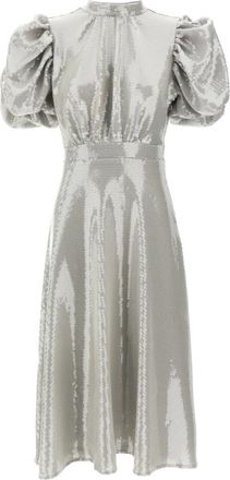 Rotate Rotate Birger Christensen, Dames, Jurken, Grijs, Maat: XS Poliester