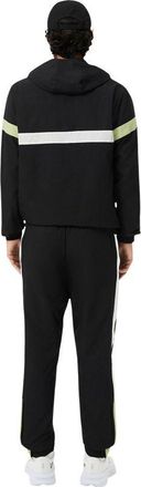 Lacoste Striped Polyester Sweatsuit - Black