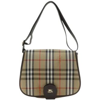 Burberry Pre-owned Shoulder Bags, female, Beige, Size: ONE SIZE Pre-owned Vintage Shoulder Bag