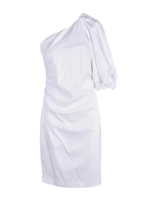 Access Fashion White Cotton Stretch Dress