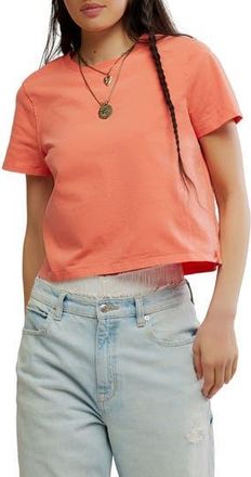 Free People Everyday Cotton T-Shirt in Crab Apple at Nordstrom Rack, Size X-Large