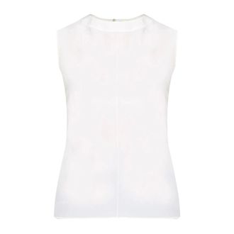 Saint Laurent Dames, Tops, Wit, Maat: M Leer