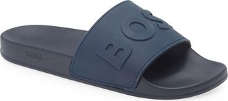 BOSS Kirk Slide Sandal in Dark Blue Tonal at Nordstrom Rack, Size 12Us / 11Uk