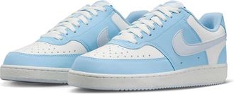 Nike Nike Womens Court Vision Low Sneaker, Summit White/Football Grey/Psychic Blue, 7.5 UK