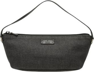 Gucci Pre-owned Mini Denim Schoudertas - Dames - Vintage Mini Tas - Zwart - ONE Size - Denim - Vintage