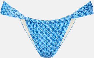 Montce Swim Sandra plaid bikini bottoms