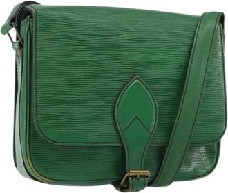 Louis Vuitton Pre-owned Cross Body Bags, female, Green, Size: ONE SIZE Pre-owned Vintage Leather Cross Body Bag