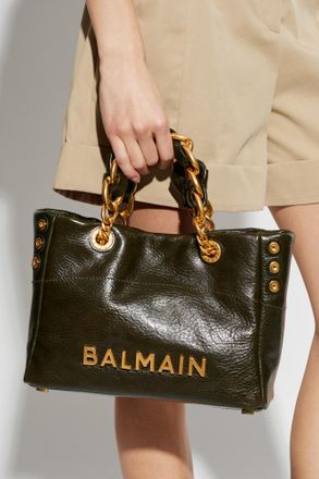 Balmain Handbag 1945 Soft Small, Womens, Green