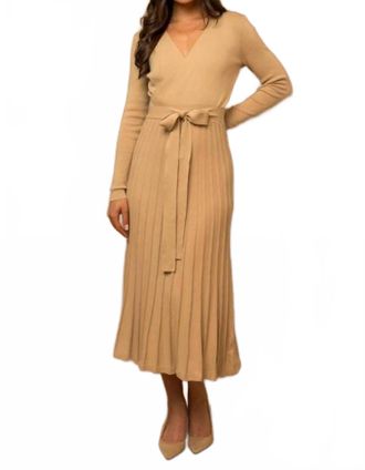 Gilli Elegant Bow Dress In Nude