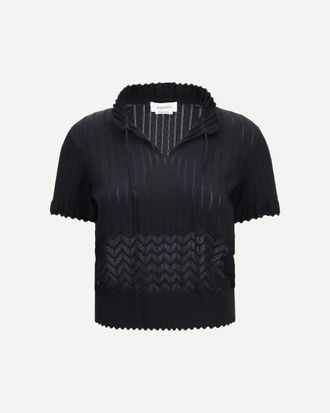 Alexander McQueen Open-knit T-shirt Female 42