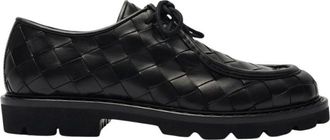 Scarosso Damiano Derby Schoenen met Veters - Heren - Veterschoenen - Zwart - 47 EU - Leer - Schoenen