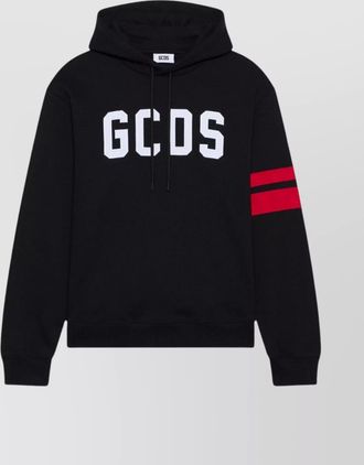 GCDS regular fit hoodie featuring adjustable hood