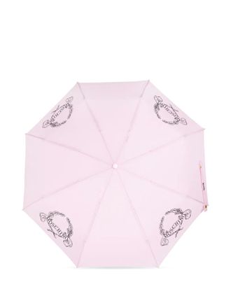 Moschino logo-motif umbrella - unisex - Polyester - One Size - Pink