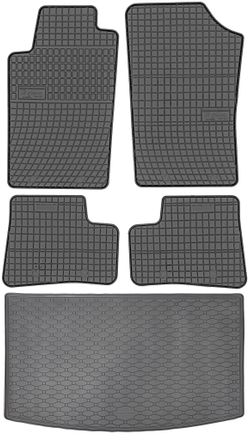 OEM Juego De Alfombrillas De Goma Para Peugeot 206 Hatchback (1998-2012) + Alfombrilla Para El Maletero